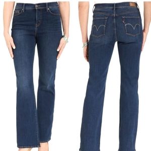 Levi's 512 Perfectly Slimming Jeans Mid-rise Boot Cut Blue Denim Ladies' Sz 10